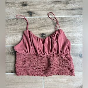 red crop top